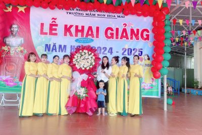 Trường Mầm non Hoa Mai khai giảng năm học mới